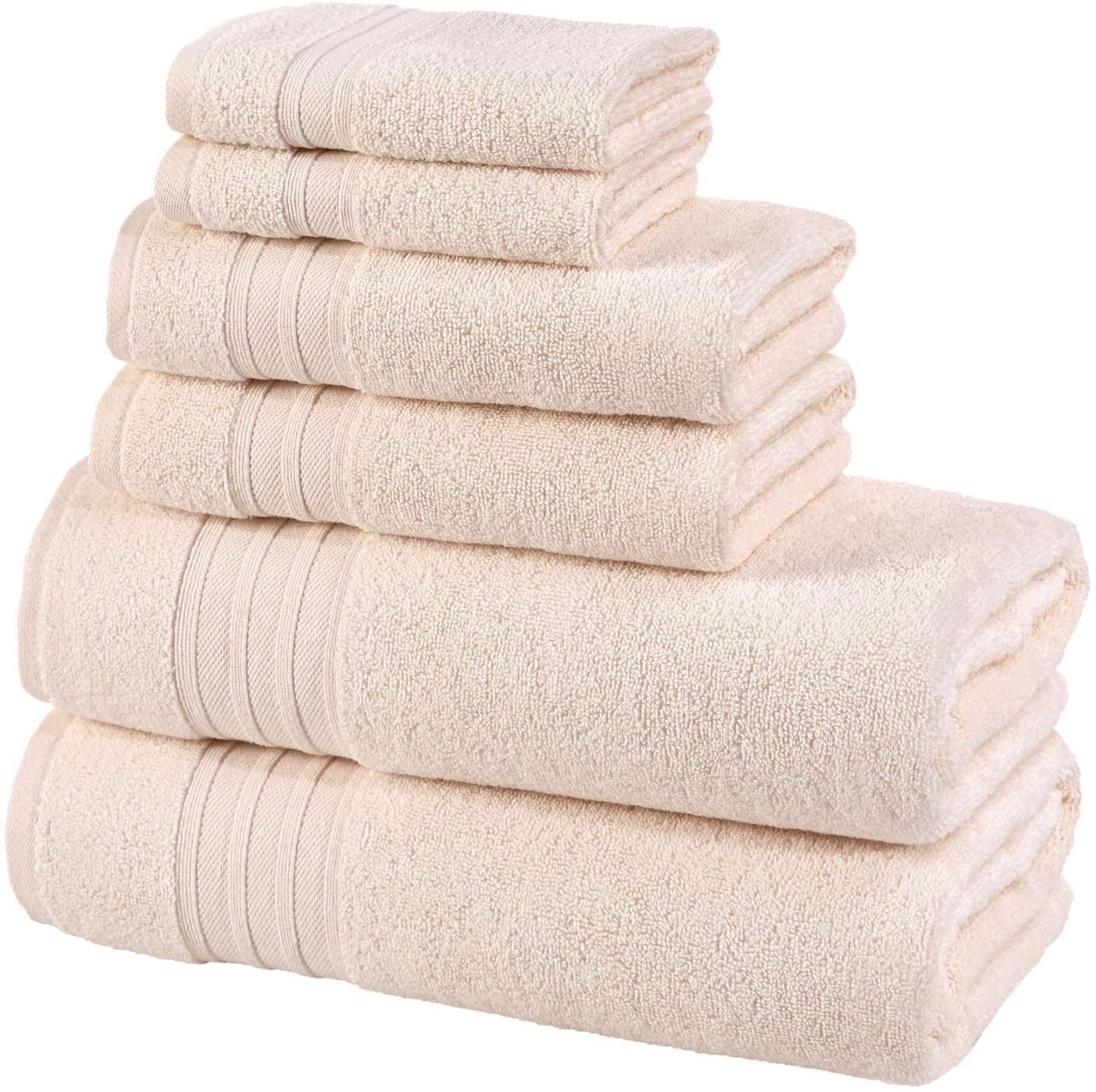 Bath Towel 3 Pieces Set Bathroom Spa Swimming Towels 60% Cotton Luxurious Towels