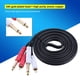 thumbnail image 2 of Línea de audio RCA, cable de audio dual MONO a RCA dual de 6,35 mm Cable conector de audio dual MON Oto RCA compacto y liviano, 2 of 7
