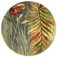 thumbnail image 2 of HomeRoots Wool 8x10 Blue green Hand Tufted Tropical Plant Indoor Area Rug, 2 of 10