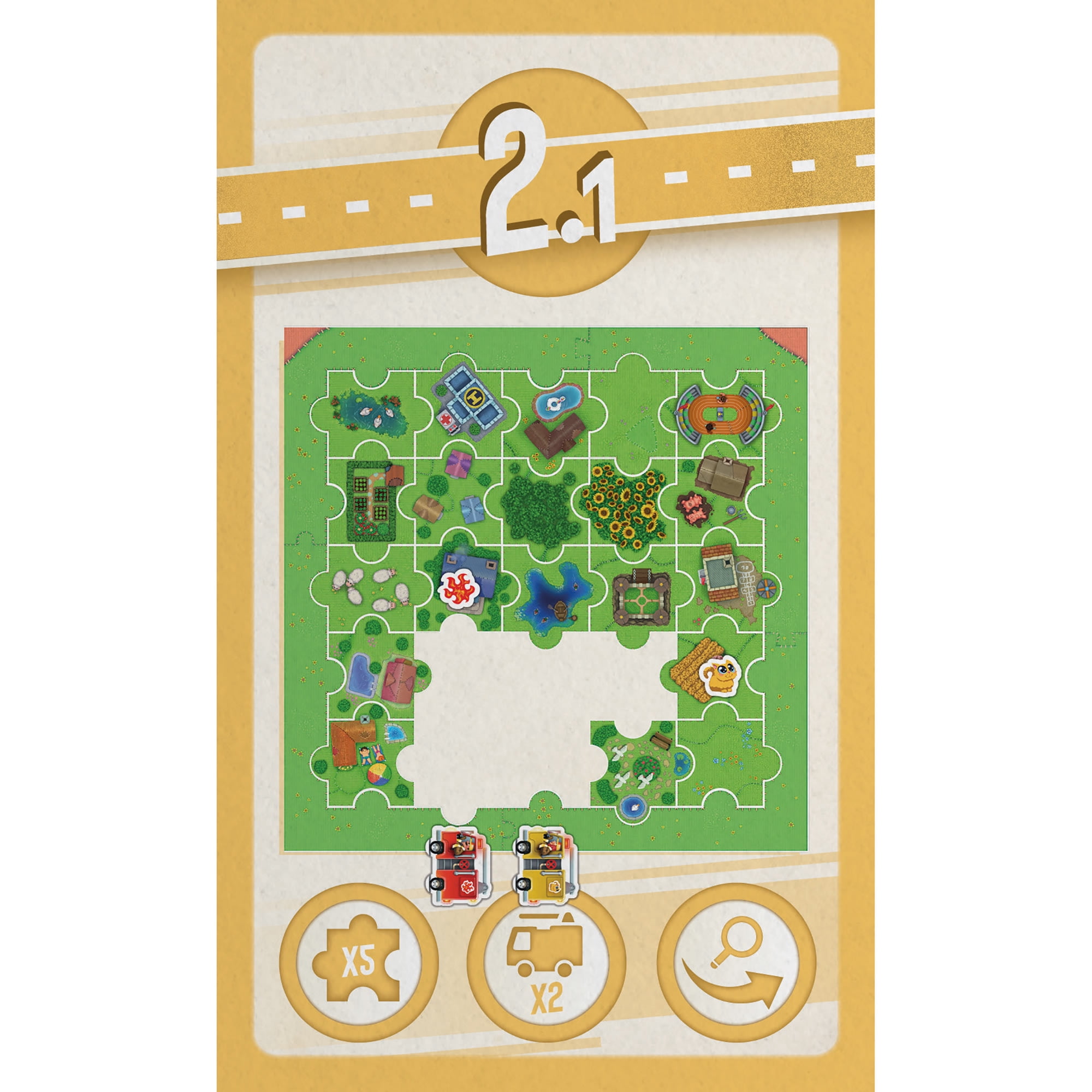 Puzzle Challenge: Firefighters To The Rescue! - 40 Challenges, LOKI Games, Learn How to Fulfill A Puzzle W/ Funny Objectives, Children's Game, 1 Player, Ages 6+