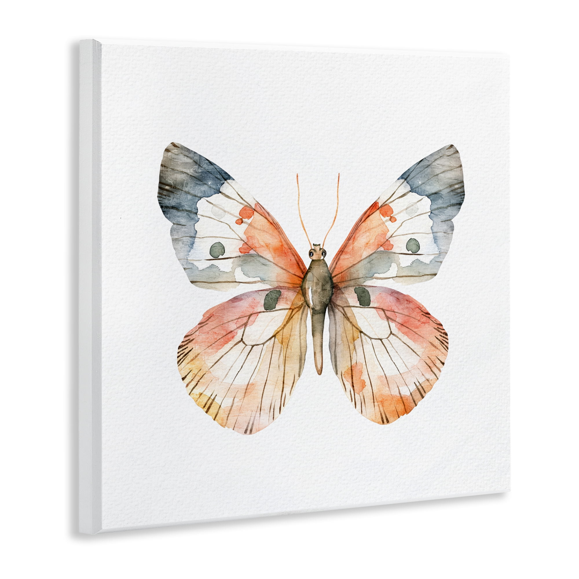 Stupell Industries Warm Watercolor Butterfly Wall Plaque Art, design by Kim Allen