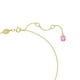 thumbnail image 3 of Colgante Idyllia de Swarovski con flor rosa en tono dorado, 3 of 8