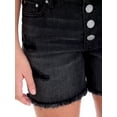 thumbnail image 5 of Jordache Girls Exposed Button Midi Short, Sizes 5-18, 5 of 9