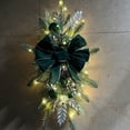 thumbnail image 2 of Big Bow Christmas Wreath with Light,Christmas Winter Artificial Garland with Christmas Ball,Berry,Glitter,Bow Ornament for Xmas Front Door Outdoor Wall Window Decor, 2 of 2