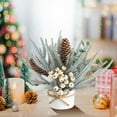thumbnail image 4 of dajkiuy Small Christmas Tree, 12" Artificial Little Potted for Christmas Decor, Tabletop Christmas Centerpiece Small Xmas Tree for Home Mantel Bathroom Holiday Decor, 4 of 6