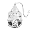 thumbnail image 1 of Xihbxyly Colador de Té de Acero Inoxidable, Diseño de Malla Fina, Forma Irregular Creativa, Rosca Sellada para Una Infusión Hermética, Base Estable, Apto para Té de Hojas Sueltas, Teteras, Hervidores, 1 of 1
