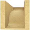 thumbnail image 4 of 9"W x 18"D x 9"H Wide Bryant Rough Cedar Woodgrain TimberThane Corbel, Primed Tan, 4 of 6