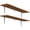 Rustic Brown and black, variant on HOOBRO Floating Wall Shelves, 39.4 Inch Floating Shelves Set of 2, Wall Mounted Shelf Storage Shelves with Metal Brackets, for Living Room, Bedroom, Study, Bathroom, Rustic Brown BF102BJP201G1