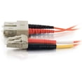 thumbnail image 2 of C2G LC-SC 62.5/125 OM1 Duplex Multimode Fiber Optic Cable (Plenum-Rated) - patch cable - 6.6 ft - orange, 2 of 4