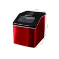 Frigidaire 40 lbs Countertop Clear Square Ice Maker EFIC452, Red