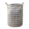 thumbnail image 3 of Stylish Patterned Linen Laundry Hamper Large Open Top Breathable Fabric For Bedroom Bathroom Durable And Easy Design, 3 of 5