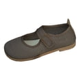 thumbnail image 2 of Pandaie Women's Mary Jane Flats Mesh Knit Breathable Casual Dress Shoes Walking Comfortable Slip on Work Loafers (Brown,6.5), 2 of 8
