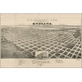 thumbnail image 1 of 24"x36" Gallery Poster, map of Guthrie, Oklahoma, Indian Territory, 1890, 1 of 1
