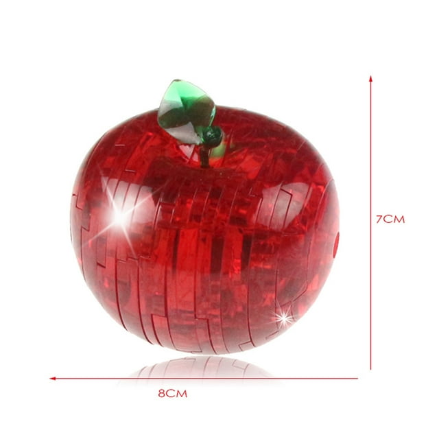 3D Crystal Puzzle Cute Fruit Model DIY Gadget Blocks Building Toy Gift RD