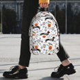 thumbnail image 2 of Lukts Halloween Dachshund Pattern 15 Inch Student Backpack, Waterproof Laptop Backpack with Adjustable Shoulder Straps, Lightweight Travel, Campus Backpack, Unisex, 2 of 6