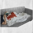 thumbnail image 6 of 13th Birthday Soft Flannel Fleece Throw Blanket, Red Ballons with Swirled Curly Ribbons Number 13 Celebration Event, Cozy Plush for Indoor and Outdoor Use, 60" x 80", Red Green Blue, by Ambesonne, 6 of 6
