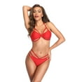 thumbnail image 5 of HUPOM Satin Panties Underwear Bikini Casual None Seamless Waistband Red XL, 5 of 9
