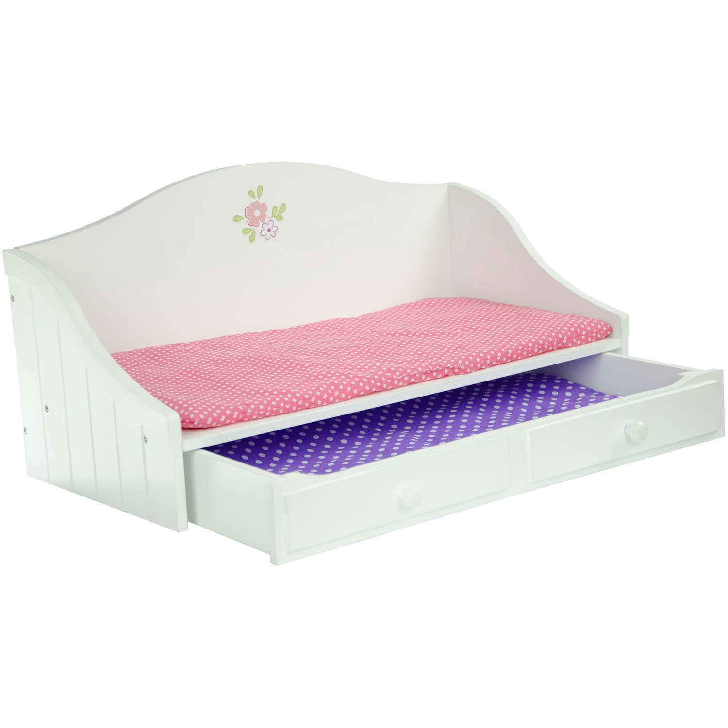 Purple//Gold Olivia/'s Little World 18 Doll Furniture Trundle Bed 21.5 x 10.5 x 10.5