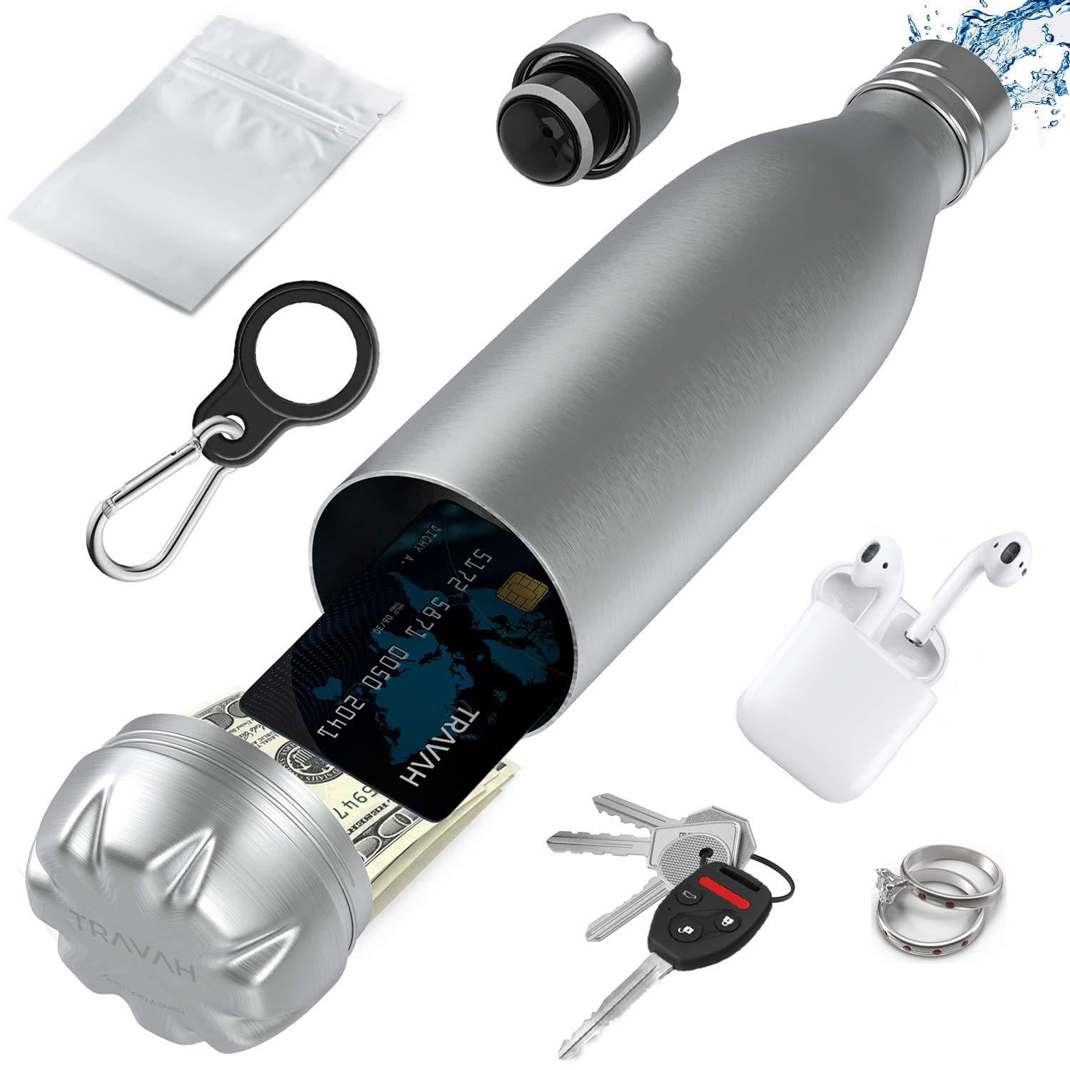 Diversion Safe Water Bottle Can Hidden Bottom for Valuables 17ounce