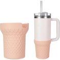 thumbnail image 2 of Funda Copa Skin Pink [estilo Panal] Adecuada para Botas Copa Ice Cup 40 Oz [número Artículo: 006] (polvo Piel), 2 of 9