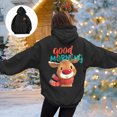thumbnail image 3 of Towmus Womens Graphic Hoodies Casual Christmas Long Sleeve Hooded Sweatshirts Loose Comfy Fall Pullover Tops with Pockets S-3XL, 3 of 7