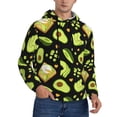 thumbnail image 2 of Pofeuu Avocado Toast Print Mens Casual Hooded Collar Drawstring Hoodies Pullover Sweatshirts Casual Long Sleeve Shirts-XX-Large, 2 of 7