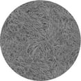 thumbnail image 1 of Ahgly Tapis Rond Lavable en Machine Intérieur Transitionnel Gris Canon, 3 Pieds Rond, 1 of 7