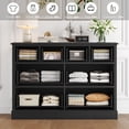 thumbnail image 3 of Homfa Horizontal Black Dresser with 8 Drawers, Combo Bedroom Dresser, Wood Chest of Drawers for Living Room, 3 of 7