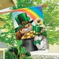 thumbnail image 3 of Briarwood Lane St. Pat's Cats House Flag, 3 of 4