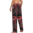 thumbnail image 5 of Men's Pajama Pants with Pockets Sleepwear Lounge Pants Stretch Casual Vintage Red Lips, 5 of 6