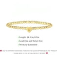 thumbnail image 6 of Gold Bracelets for Women, 14K Gold Plated Heart Letter Beaded Bracelets Gold Initial Stretch Bead Bracelet Gold Jewelry Gifts, 6 of 6