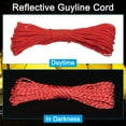 thumbnail image 4 of Cuerda Reflectante para Camping de 65 Pies, Paracord de 3mm, Paquete de 3 Cuerdas de Nylon para Tienda de Color Rojo Brillante, 4 of 6