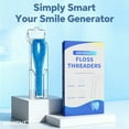 thumbnail image 7 of GENKENT Floss Threaders, Dental Floss Threaders for  Braces, Bridges, and Implants for Oral Health, 200 Pcs, Blue, 7 of 7