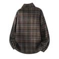 thumbnail image 3 of Big & Tall Men Button-up Shirts Plaid Lapel Collar Long Sleeve Loose Fit Fall Casual Basic Daily Lightweight Tops M-5XL, 3 of 5