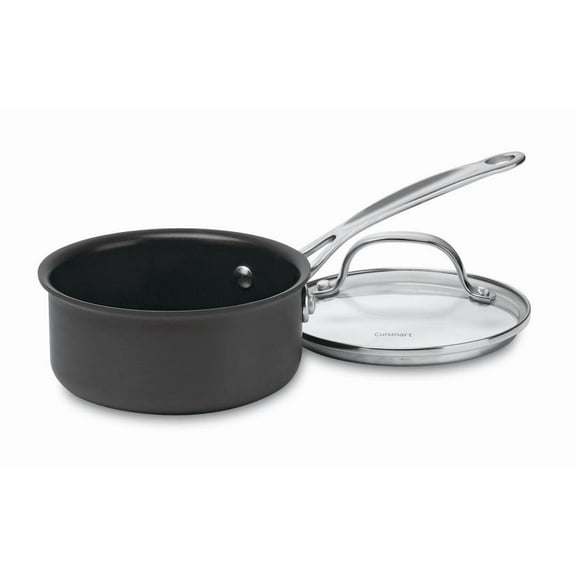 Cuisinart Chef'S Classic Non-Stick Hard Anodized 1 Qt. Saucepan W/Cover