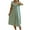 Green, variant on Tao Tao Women Nightgowns, Soft Cotton Short Sleeves Comfy Ladies Nightdress Sleepwear Solid Color Loose Pajamas Green Free Size