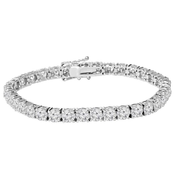 Pompeii 9 ct Genuine Diamond Tennis Bracelet 7" 14K White Gold (J-K,I2-I3)