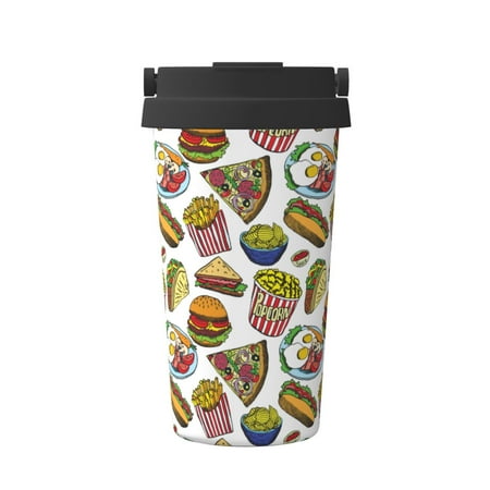 

Vsdgher Hot Dog With One Sausage Coffee Mug Pobtable To Stainless Steel Coffee Tumbler Coffee Cups with Lids Thermos for Hot and Cold Drink