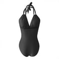 thumbnail image 5 of TODOZO One Piece Swimsuit Women Tummy Control Slimming Cheeky Modest 2025 Trendy Swim Suits for Women 2025 Bathing Suit for Women One Piece Swimsuits Cutout High Waisted Bathing Suit Wrap Tie Back 1, 5 of 8