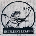 thumbnail image 2 of Handmadetneonsign Bearded Dragon Metal Wall Art Light, Bearded Dragon Metal Sign Wall Decor, Pet Metal Decor, 2 of 5