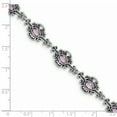thumbnail image 2 of 925 Sterling Silver Amethyst Bracelet Gemstone, 2 of 6