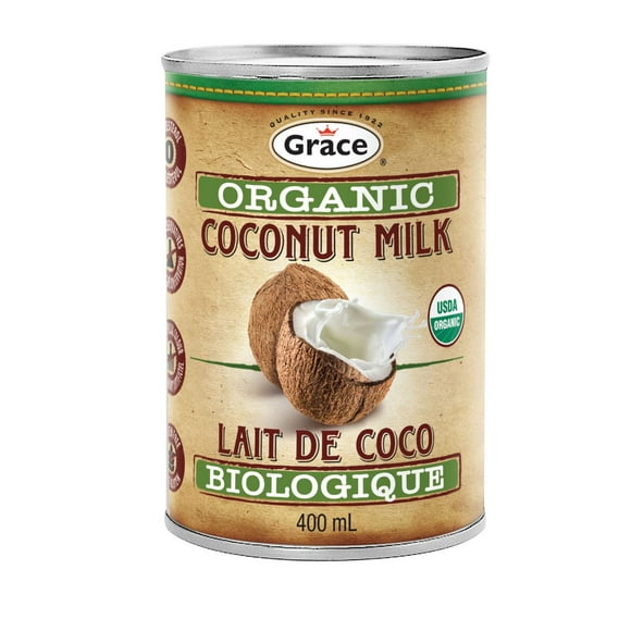 Grace Organic Coconut Milk, 400ml Can, Grace Organic Coconut Milk, 400ml Can