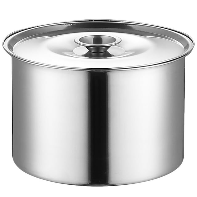 Stainless Steel Seasoning Jar Salt Canister Kitchen Spice Storage Pot Container with Lid for Home Hotel Restaurant (12CM )
