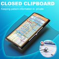 thumbnail image 6 of Nursing Clipboard Foldable Clipboard Medical: Nursing Edition Cheat Sheets 3 Layers Foldable Clipboard Nursing Pocket Size Profile Clip Nurse Clipboard Notepad for Students and Doctors(Black), 6 of 7