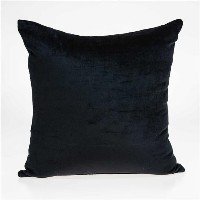 HomeRoots 333856 20 x 0.5 x 20 in. Transitional Black Solid Pillow Cover