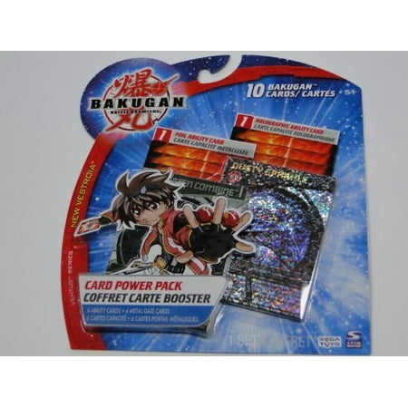 Bakugan Cards- Bakugan Battle Brawlers Card Power Pack 1 Set of 10 Cards- Ventus Series