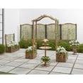 thumbnail image 4 of BrylaneHome Garden Arch Arbor Trellis with 2 Planter Boxes for Flowers and Climbing Vines, 4 of 4