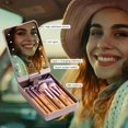 thumbnail image 6 of Travel Makeup Brush Set Foundation  Concealers Eye Shadows Makeup Set with LED light Mirror 14 count Mini Makeup Brushes (), 6 of 6