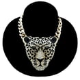 thumbnail image 4 of Collier Charm Tête de Léopard Collier Chunky Cool Pendentif Collier pour Halloween, 4 of 10
