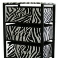thumbnail image 4 of Zebra Black and White Rolling Six Drawer Tower Organizer, 4 of 5